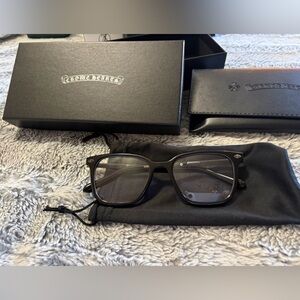 Chrome Hearts Black Rectangular Eyewear
